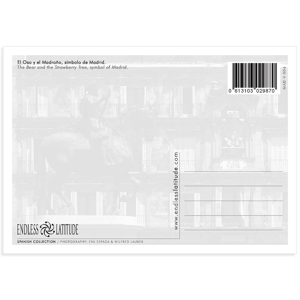 Postal fotográfica de Madrid – Souvenir y regalo de Madrid. Recuerdo fotográfico de alta calidad para viajeros, coleccionistas y amantes de la fotografía urbana. Postcard.