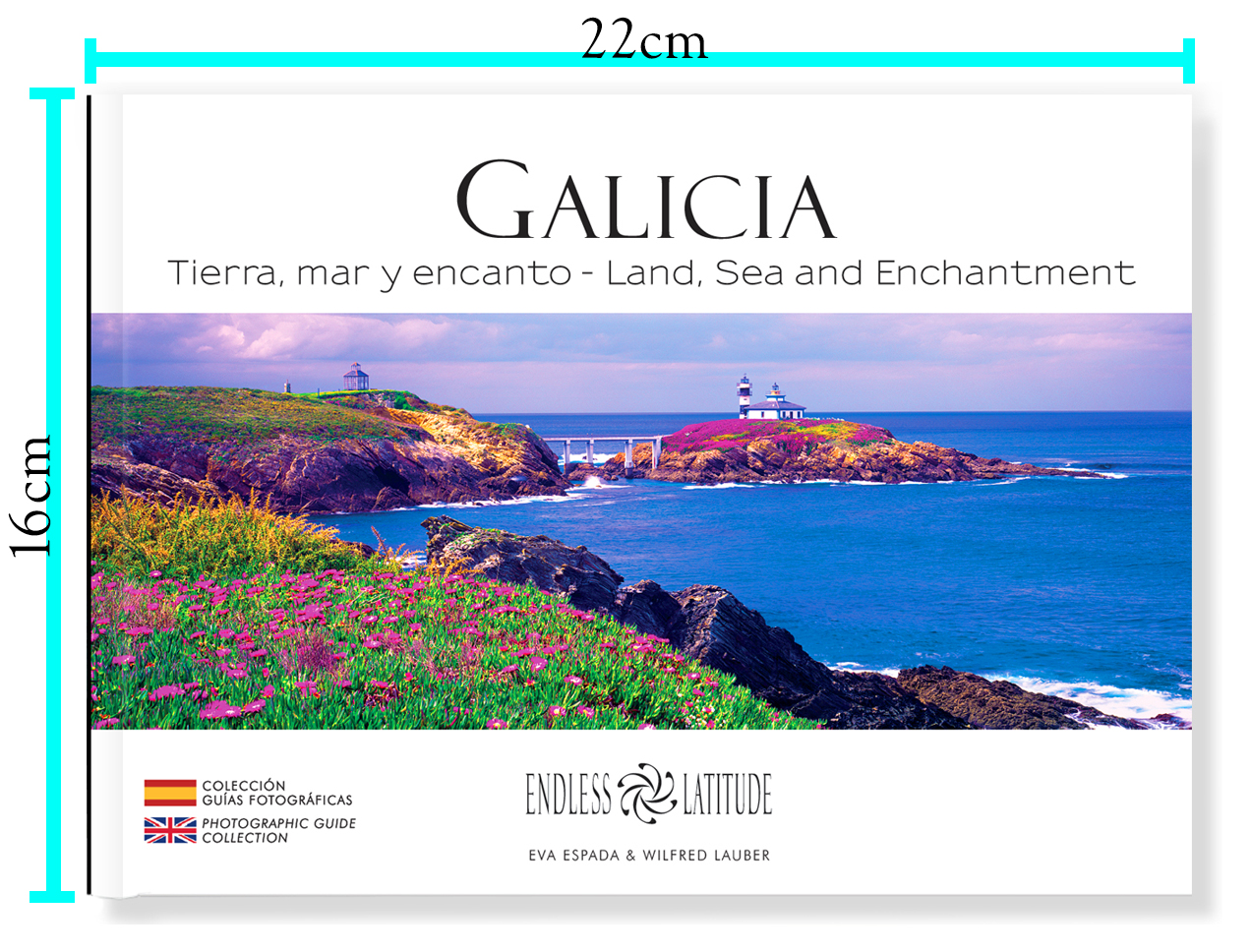 Medidas: Libro de fotografía de Galicia en tapa dura con panorámicas únicas y colores vibrantes