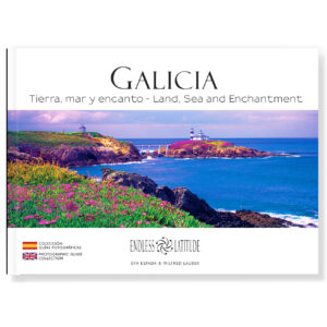 Libro de fotografía de Galicia en tapa dura con panorámicas únicas y colores vibrantes